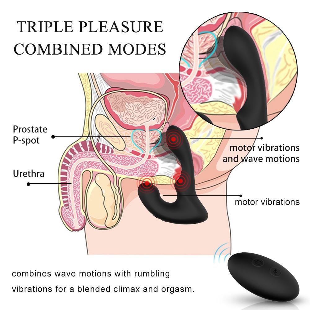 thrusting dildo, moving dildo ，Sex Machine didlo machine ssex machine adult machines For Sale Combined Modes Triple Pleasure Prostate Massager- Orgasm Angel