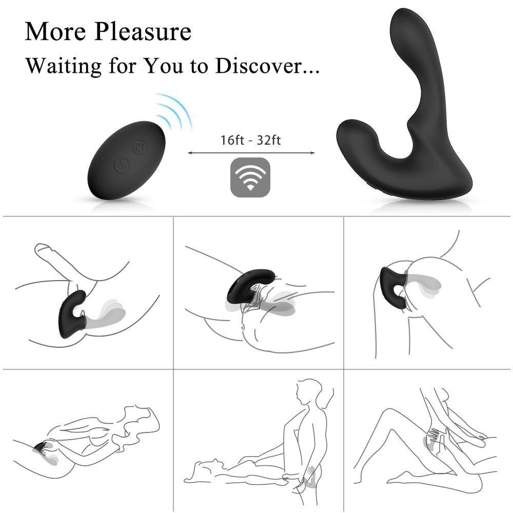 thrusting dildo, moving dildo ，Sex Machine didlo machine ssex machine adult machines For Sale Combined Modes Triple Pleasure Prostate Massager- Orgasm Angel