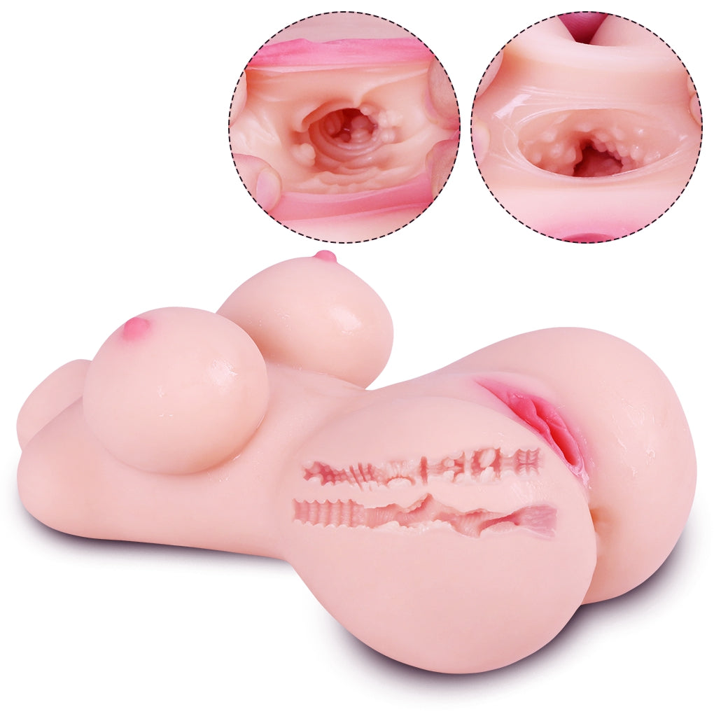 Inverted model of round leg half body solid doll