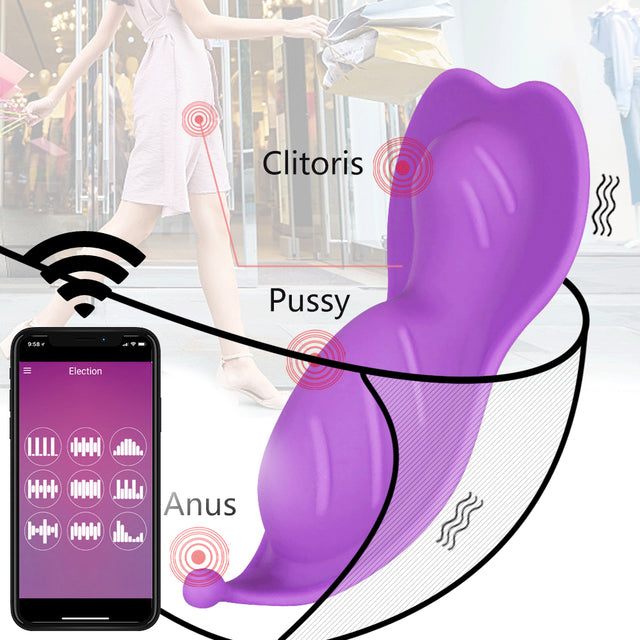 3 in 1 Bluetooth Dildo Butterfly Vibrator Sex Toys for Women APP Remote