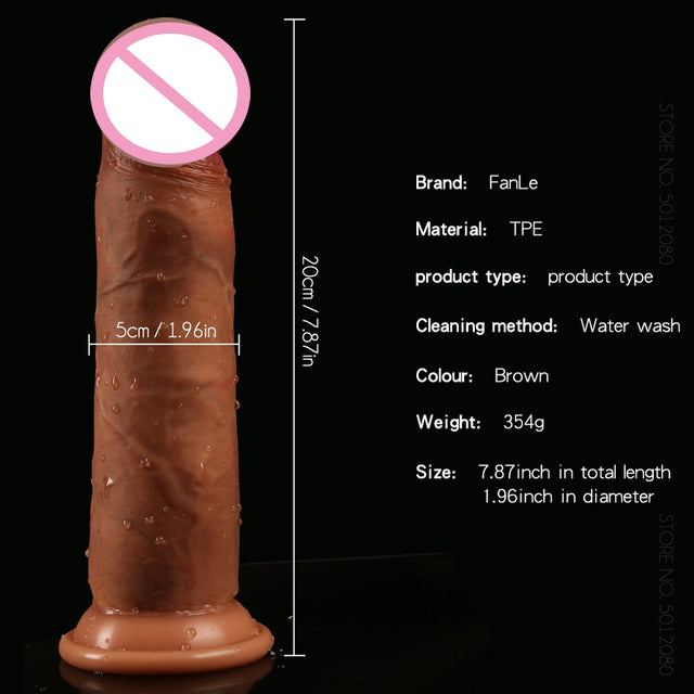 7in Realistic Penis for Women Huge Suction Cup Dildo Masturbator