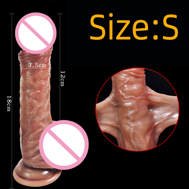 8.5in Realistic Penis Huge Suction Cup Dildo Female Masturbator Dick