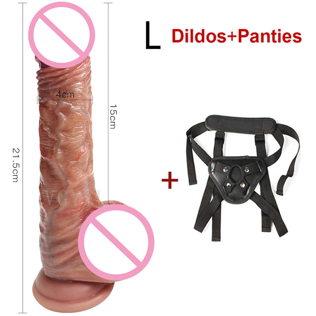 8.5in Realistic Penis Huge Suction Cup Dildo Female Masturbator Dick