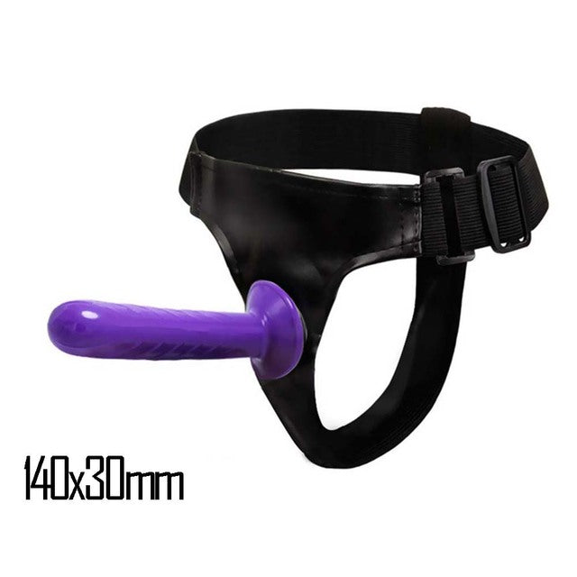 Double Penis Dual Ended Strapon Ultra Elastic Harness Belt Strap Dildo