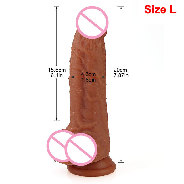 Huge Dildo Erotic Soft Double Silicone Long Dildos Realistic Penis