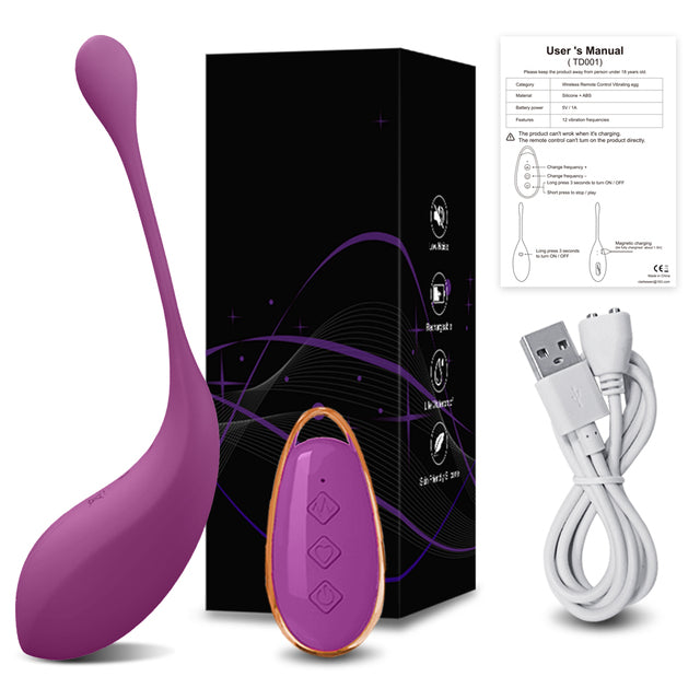 Powerful Vibrating Love Egg Wireless Remote Control Vibrator Dildo