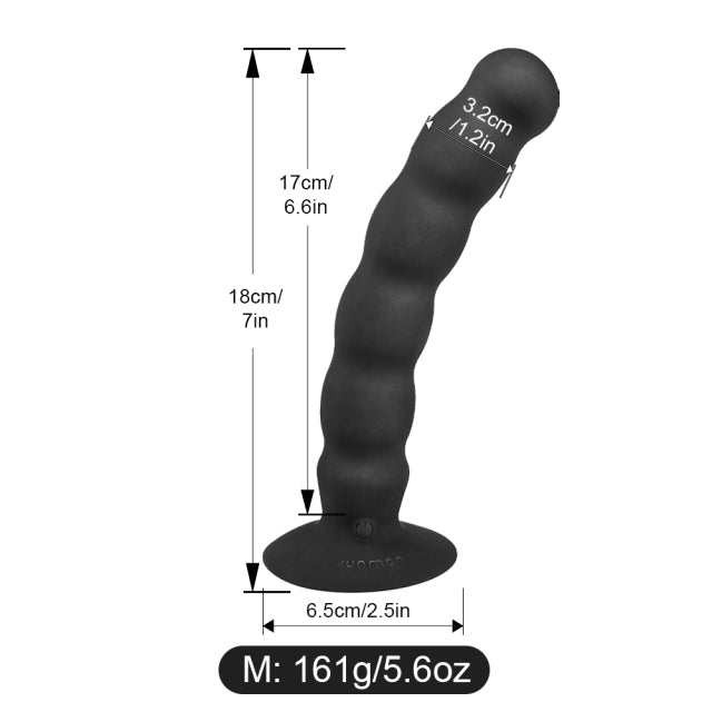 Prostate Massage Anal Beads Vibrator Plug Sex Toy Man Butt Cup