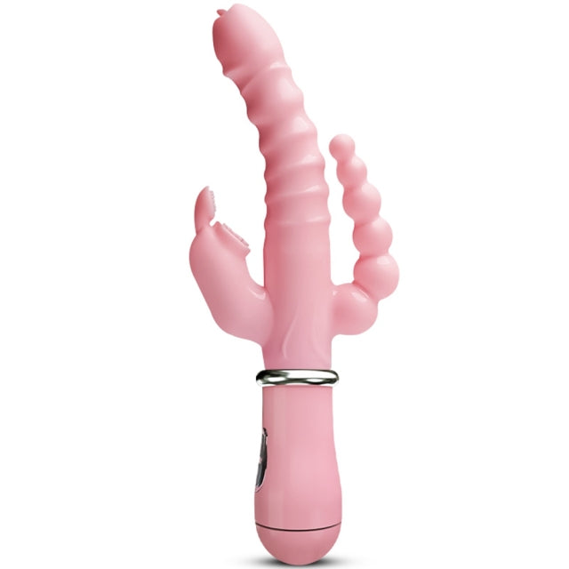 Rabbit G Spot Clitoris Penis Anal Dildo Vibrator Double Penetration –  Orgasm Angel