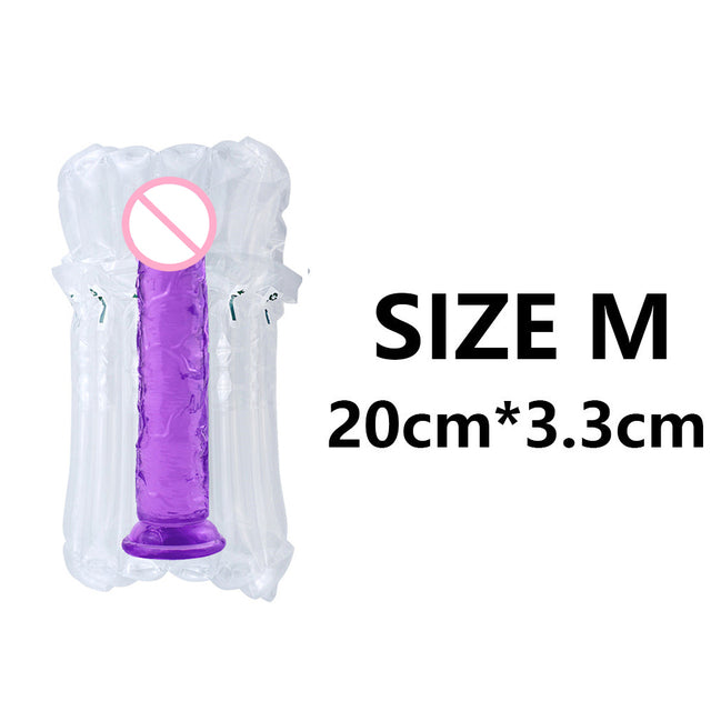 Realistic Dildo Strong Suction Cup Sex Toys Soft Big Penis G-Spot