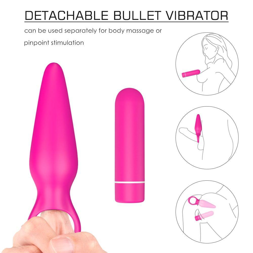 thrusting dildo, moving dildo  ，Sex Machine didlo machine ssex machine adult machines For Sale 2 In 1 Detachable Bullet Vibrator Rechargeable With Ring- Orgasm Angel