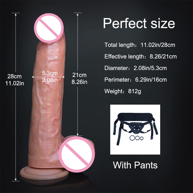 Soft Sexy Huge Dildo Skin Feeling Realistic Penis Sex Toy Big Dick