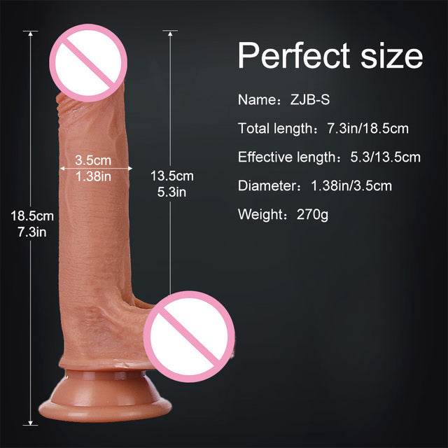 Soft Sexy Huge Dildo Skin Feeling Realistic Penis Sex Toy Big Dick
