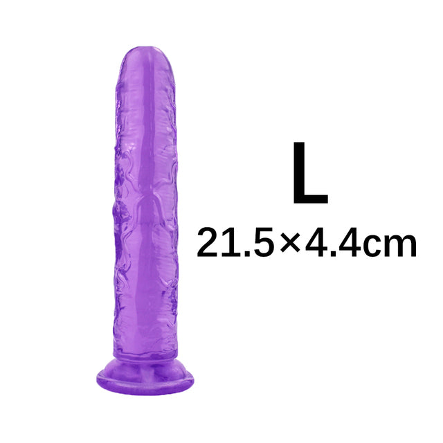Strong Suction Cup Jelly Big Realistic Dildo Huge Penis Dick Anal