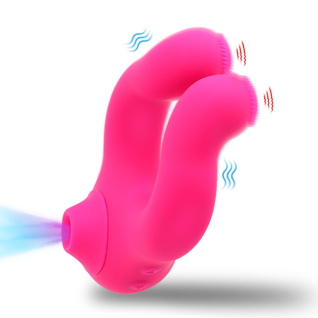 Vibrating Penis Sleeve Ring Dildo Sucking Sex Toy for Men Cockring