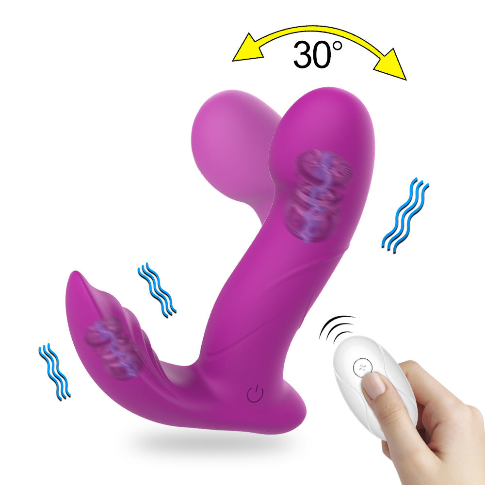 Wireless Remote Control Dildo Wearable Finger Wiggling Vibrator Female