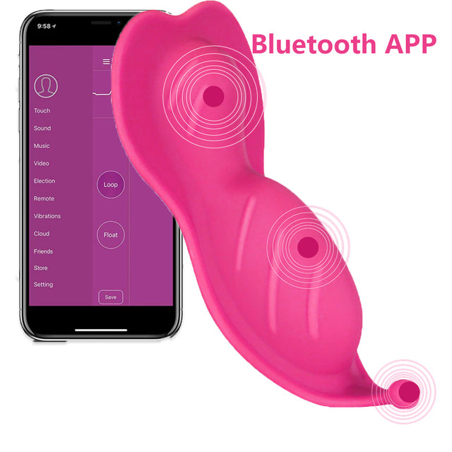 Women Dildo Butterfly Vibrator Sex Toy APP Remote Control Bluetooth