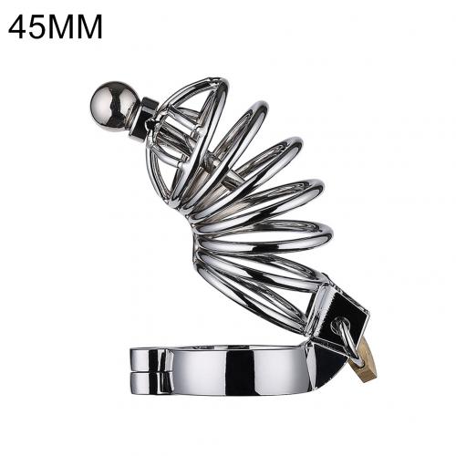 Male Stainless Steel Cock Cage Penis Ring Chastity Device