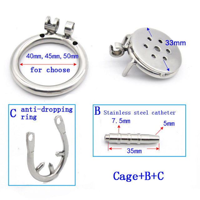Super Small Stainless Steel Chastity Device Cock Cage