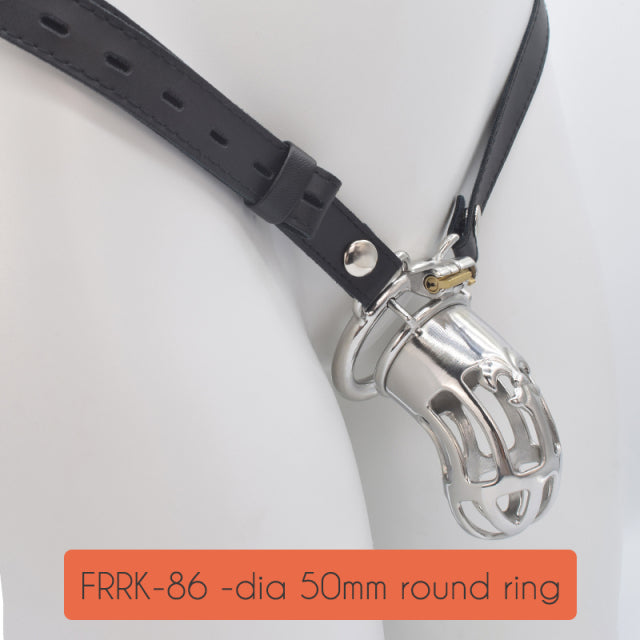 Large Male Chastity Device Cock Cage Metal Bondage Belt
