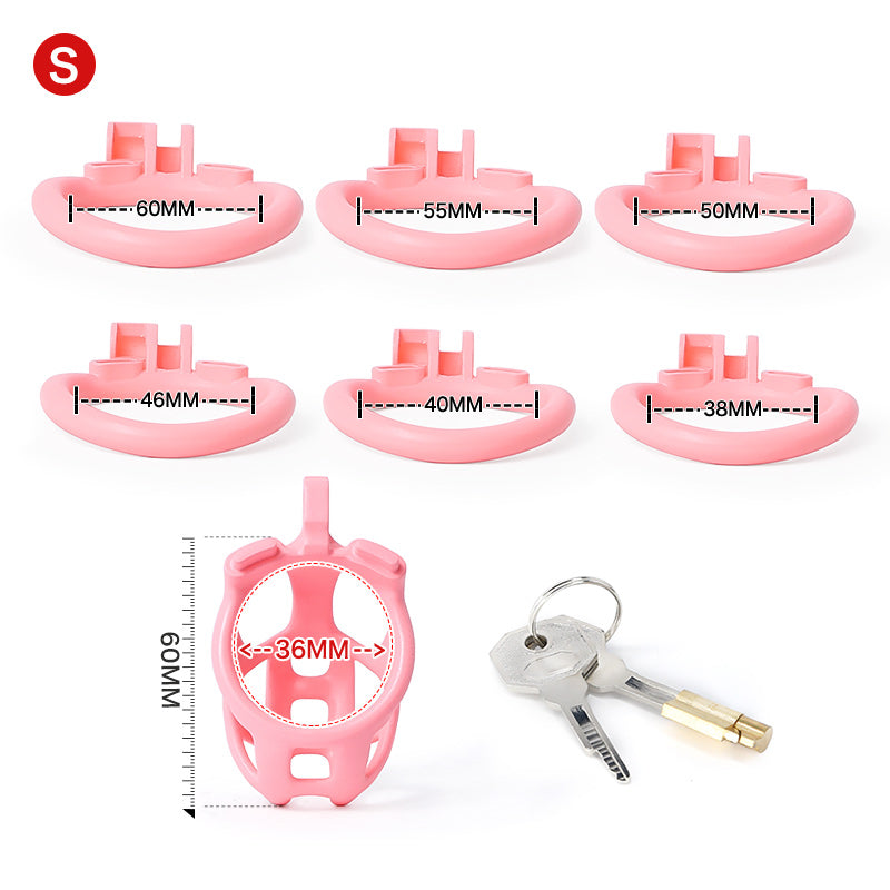 Cage Set Lightweight Custom Curved Male Chastity Device