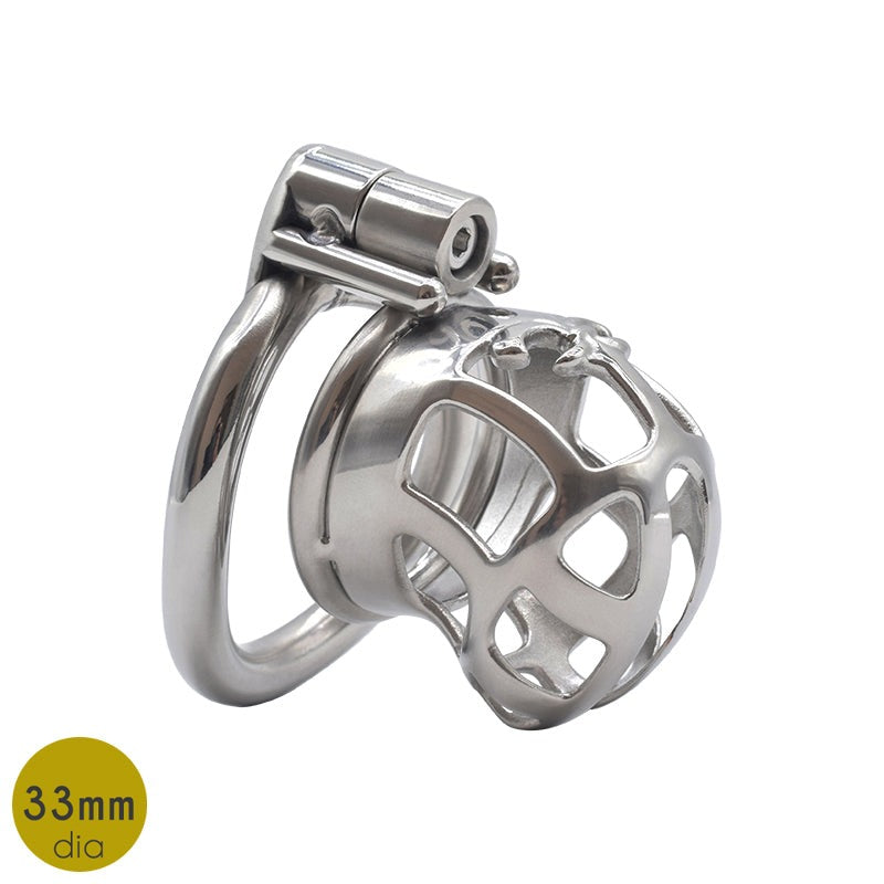 Chastity Cage Mamba Cock Ring with Allen Screw Lock for Men BDSM
