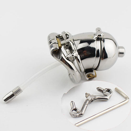 NEW Double Lock Design Stainless Steel Chastity Belt